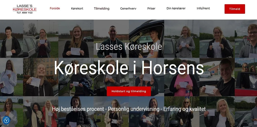 hjemmesidedesign køreskole