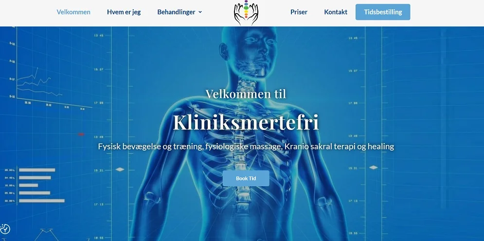 Klinik smertefri hjemmesidedesign